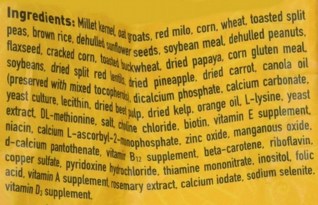 Hari Hagen Tropimix Enrichment Food for Cockatiels & Lovebirds, 2 lb.