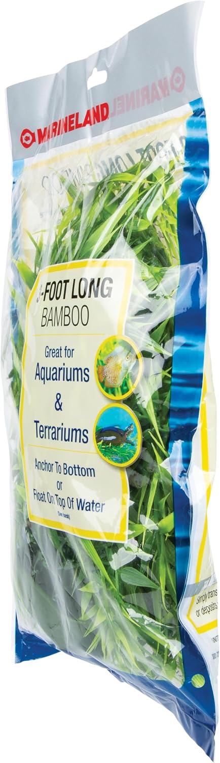GloFish Artificial Bamboo Plant, Aquarium & Terrarium Décor, 3 ft