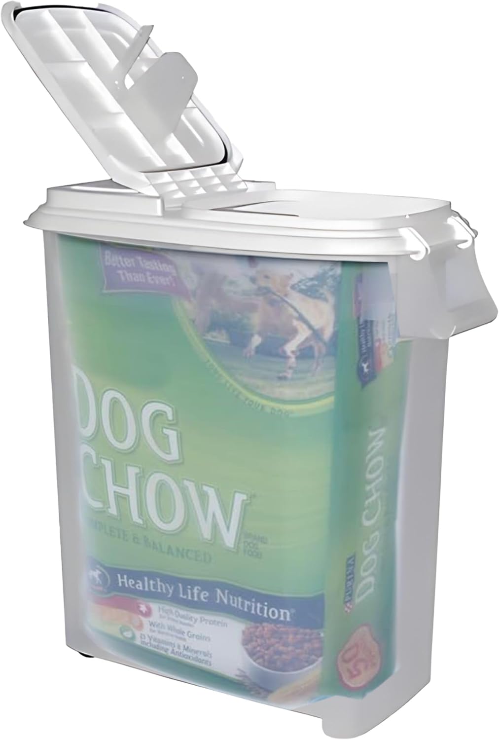 Buddeez Airtight Rolling Pet Food Storage Container, 50 Quart