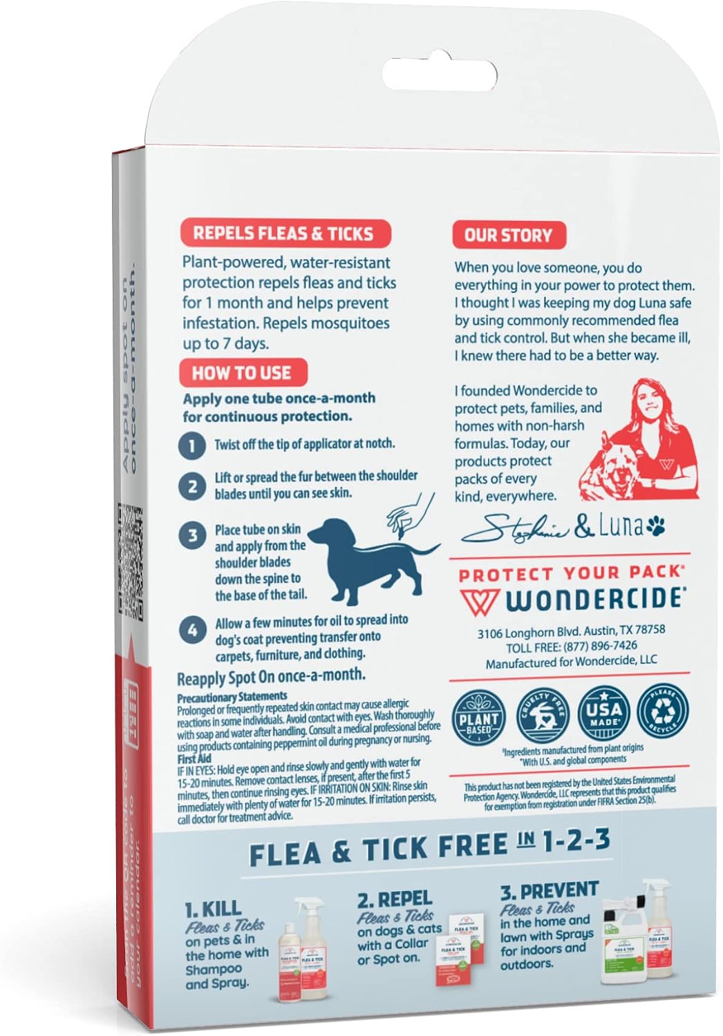 Wondercide - Flea Tick & Mosquito Dog Spot On