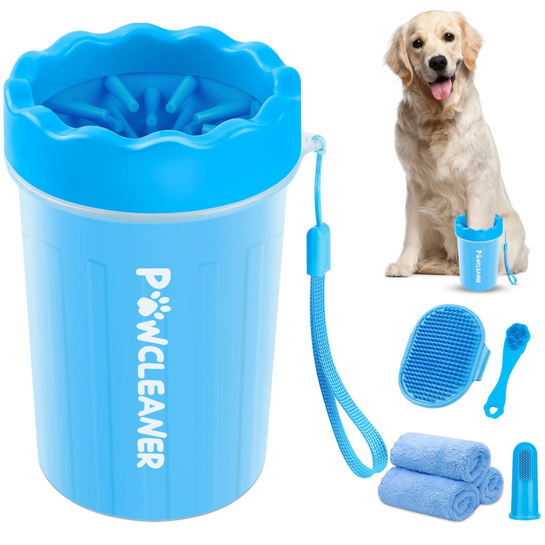Professional 7 in 1 Dog Paw Cleaner for Dogs & Cats