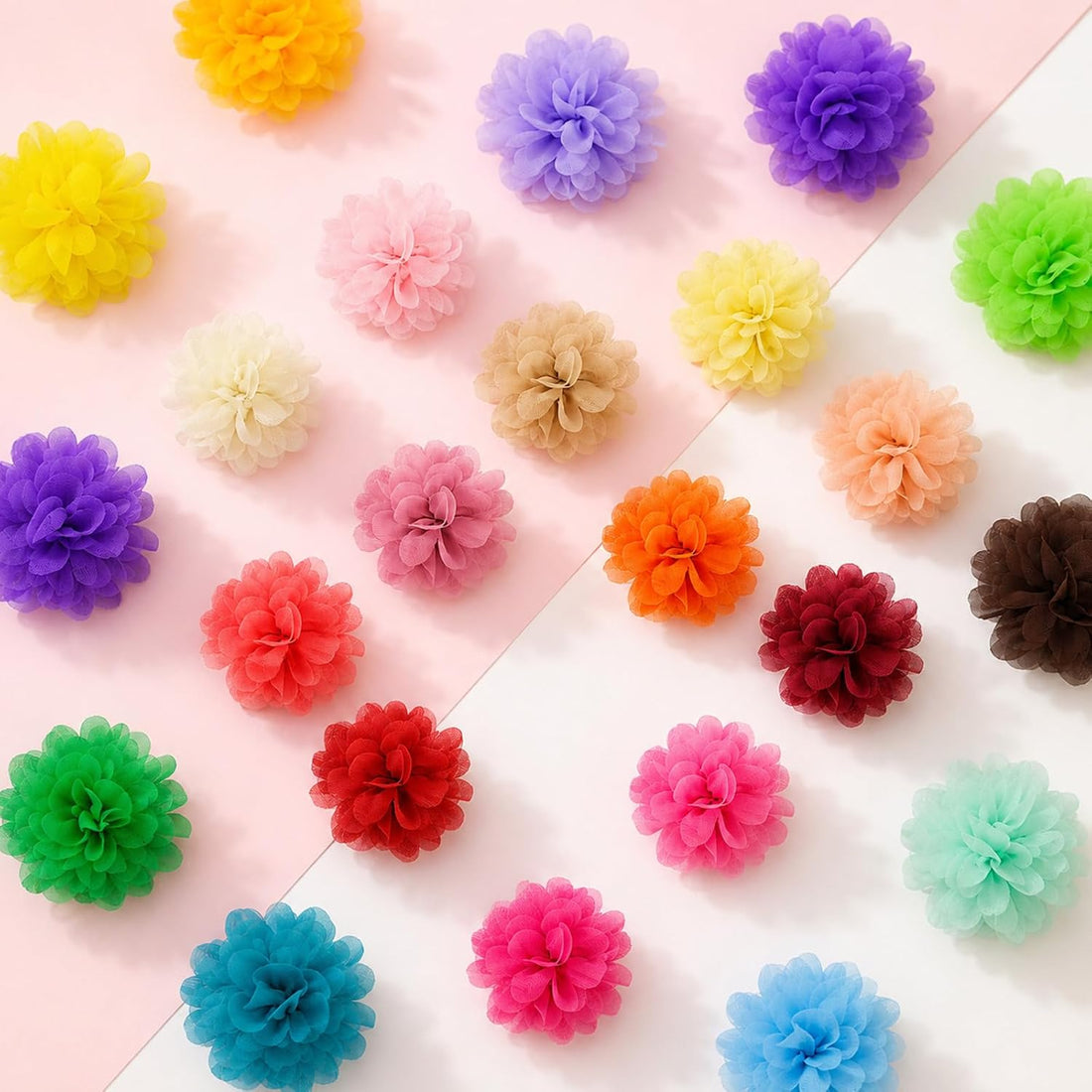 24 Pcs Dog Flower Collar Accessory, Multi-Color Pet Flower Collars