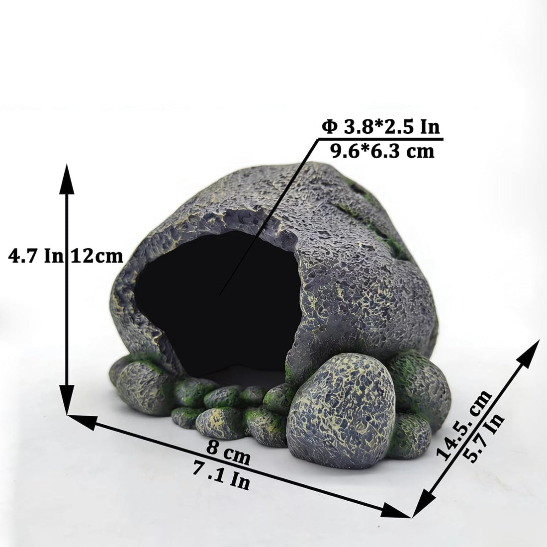 Aquarium Decoration Beta Fish Shrimp Reptile Rocks Hiding Cave