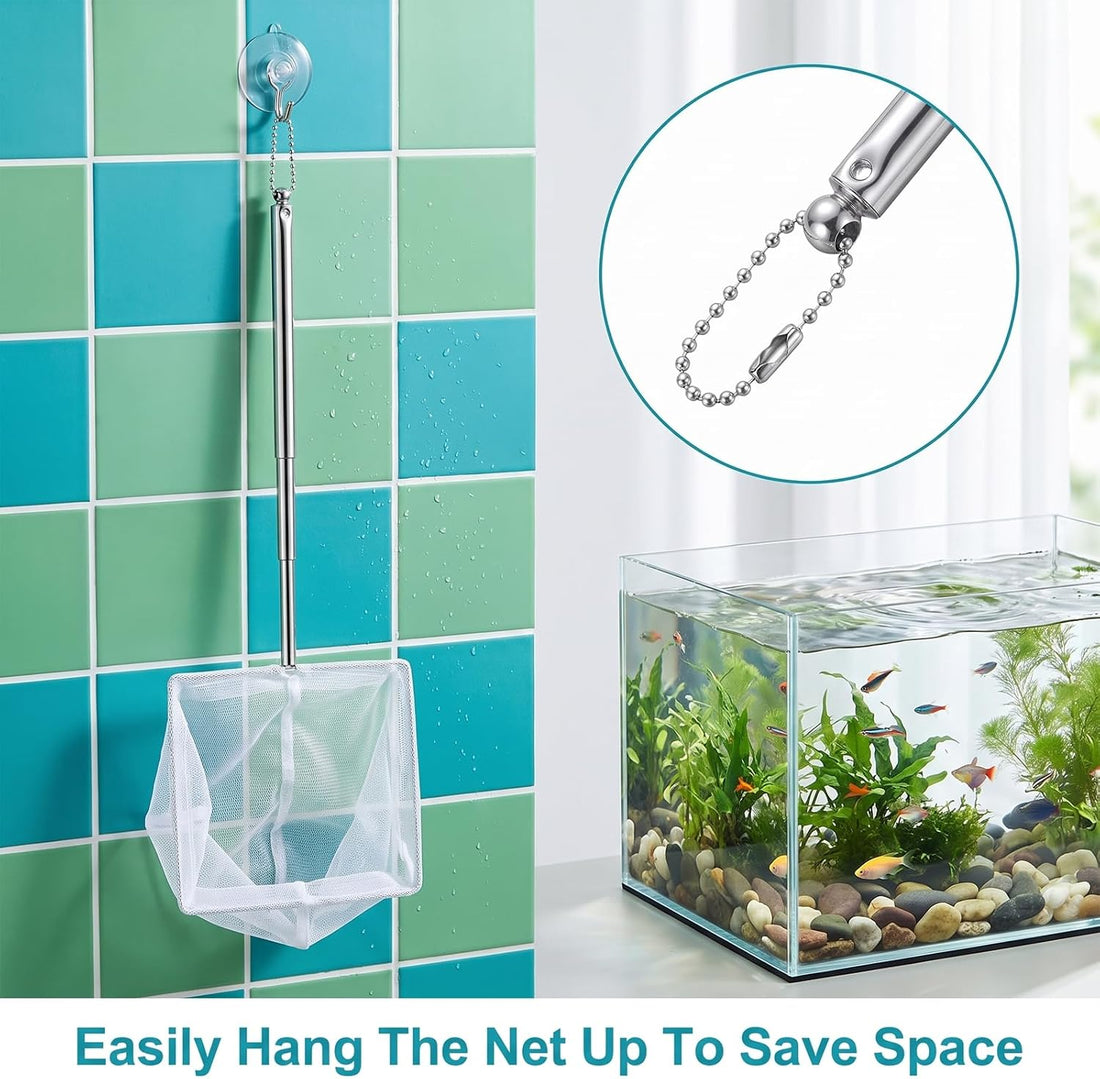 Jeffdad 4 Pcs Aquarium Shrimp Net