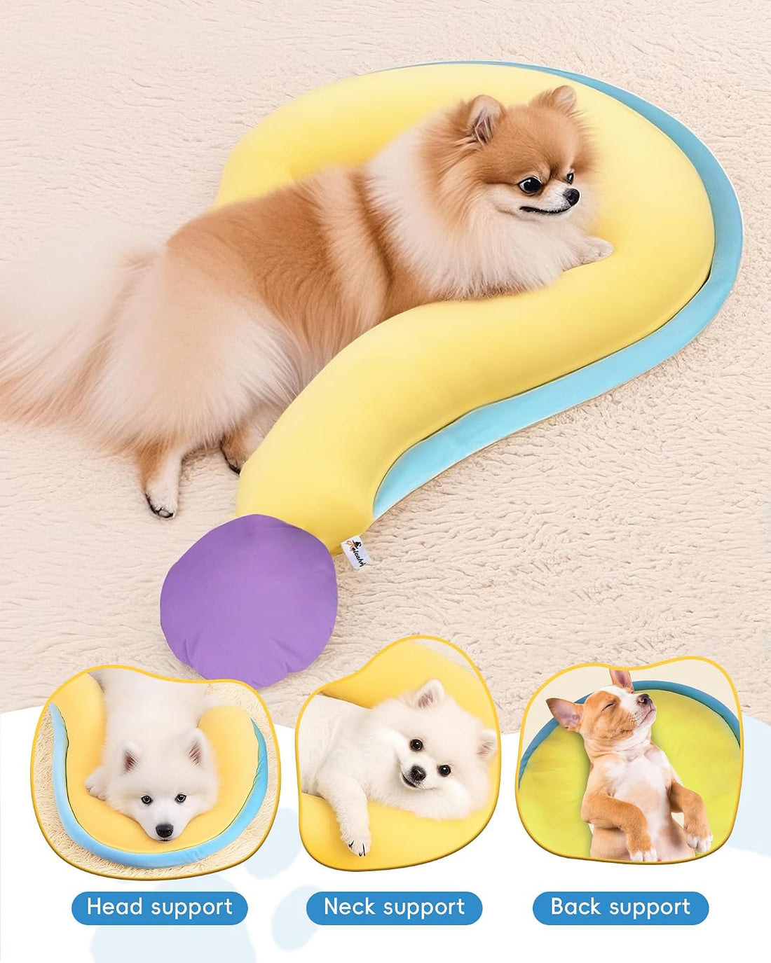 Dog Calming Pillow – Soft Plush Cat Body Pillows