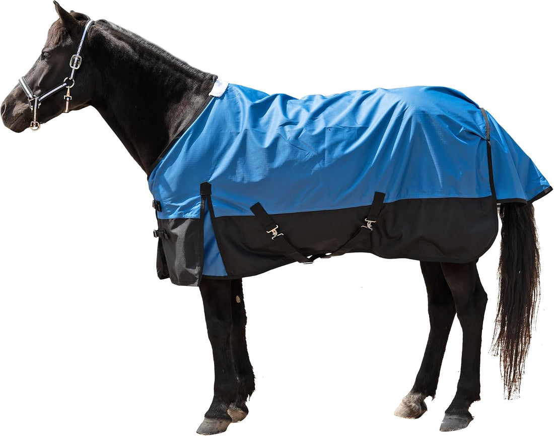 600D Horse Rain Sheet Turnout Blanket (No Fill) Ripstop 78 in