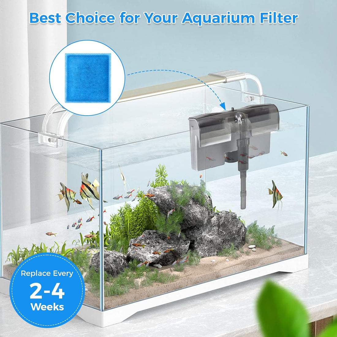 Aquarium Filter Replacement Cartridge - 10 Pack Rite Size C Cartridges