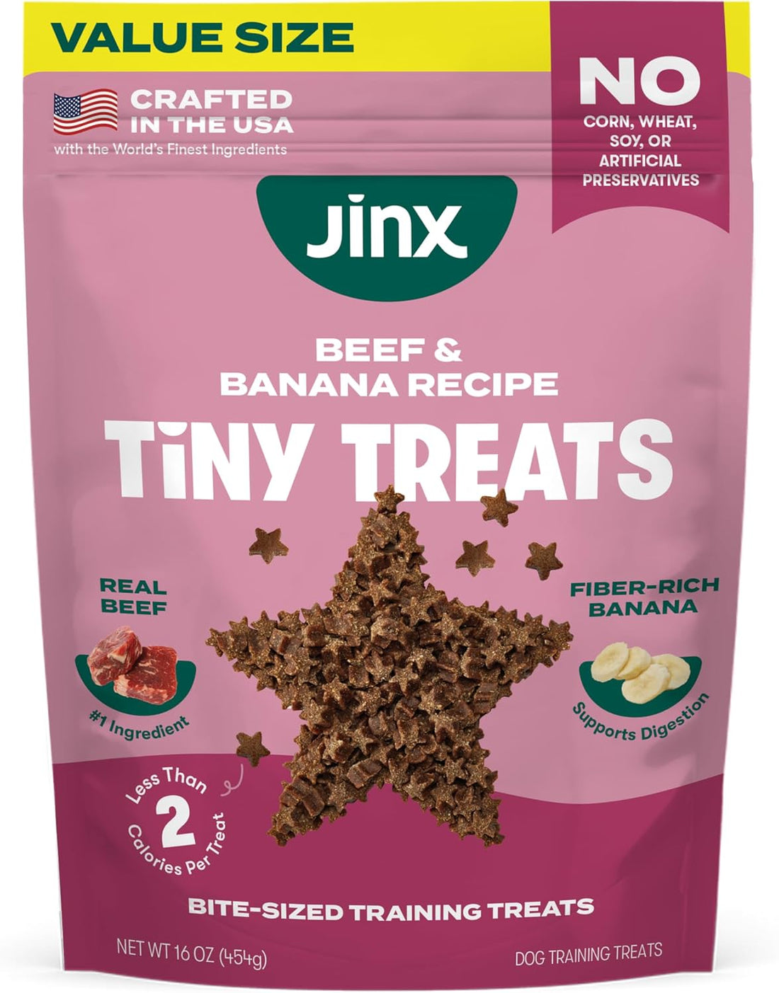 Jinx Dog Training Treats, Bite-Sized Training Treats for Dogs, Beef