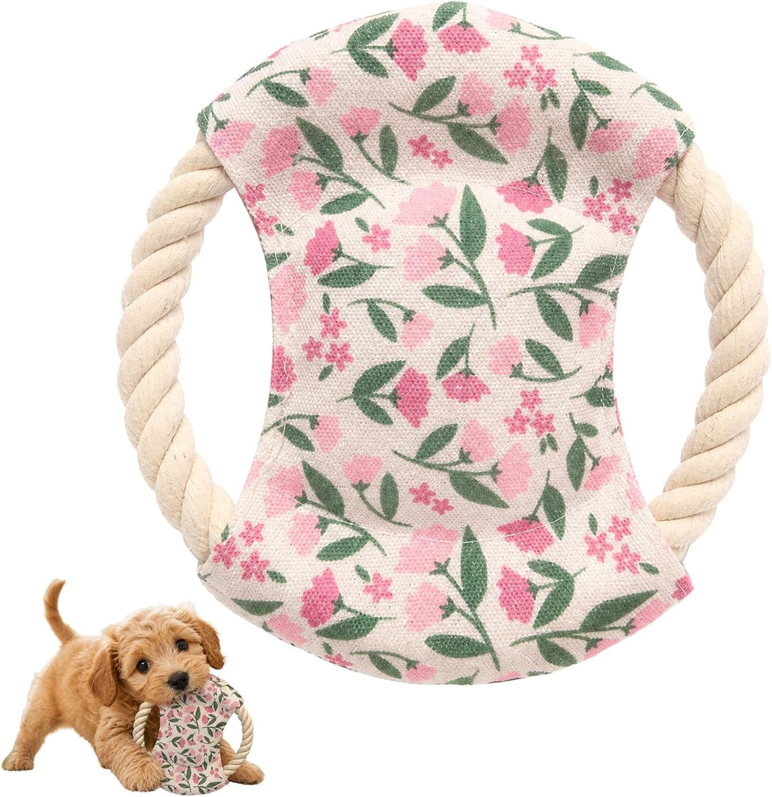 Dog Frisbees Cotton Rope Toys Flying Discs, Teething