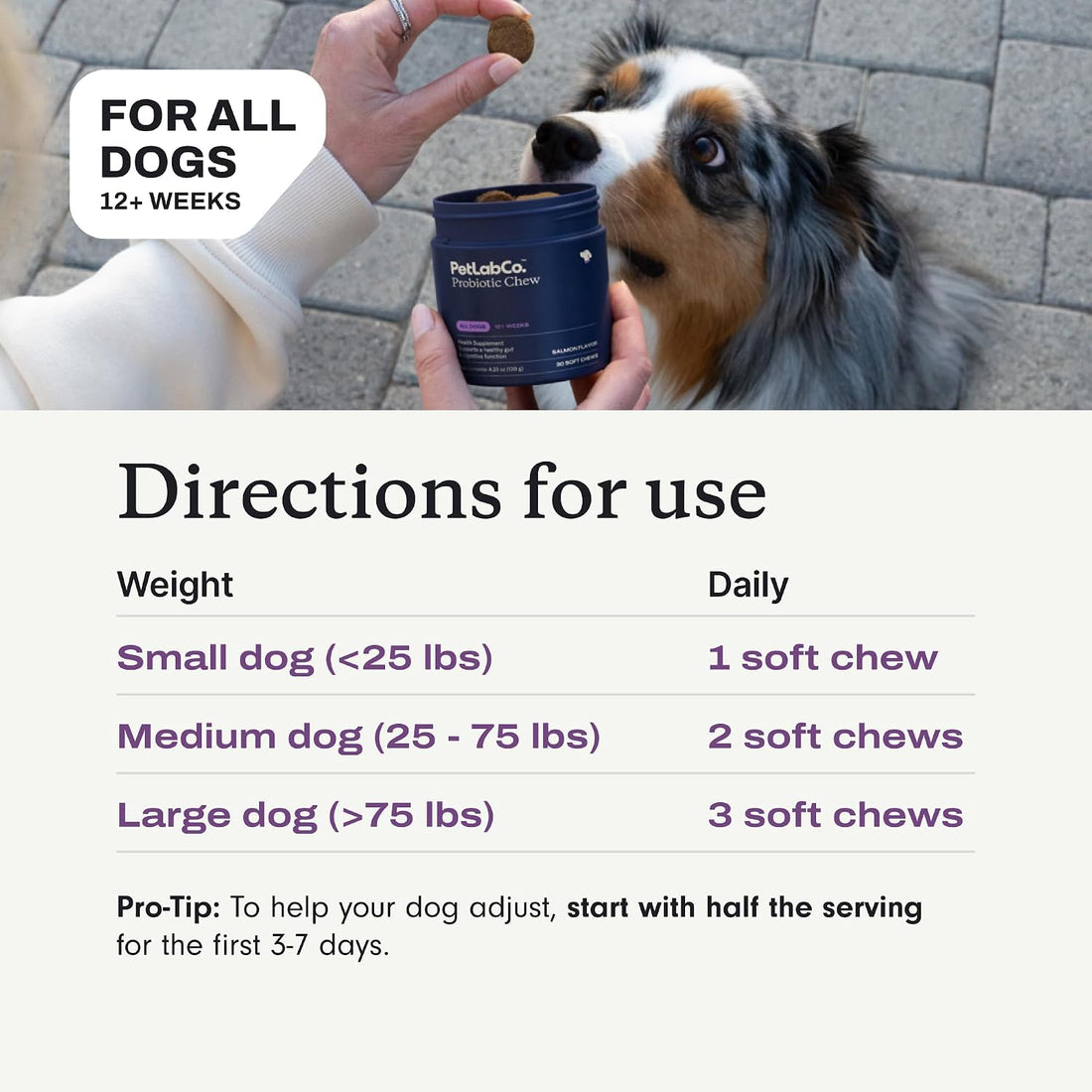 PetLab Co. Probiotic Chews, 30 Soft Chews, 2-Pack, Salmon