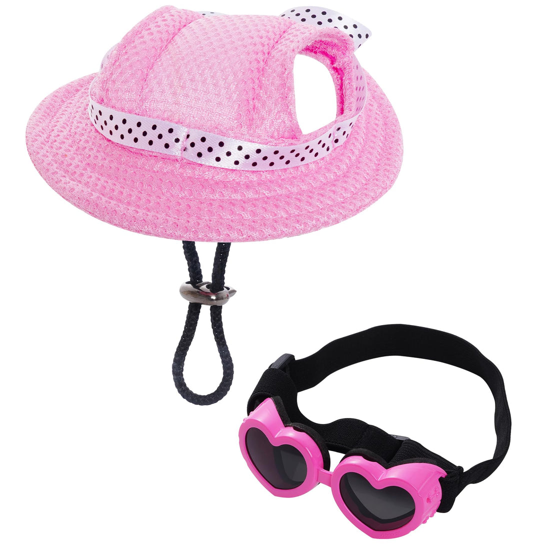 choyaxo Dog Sun Hat Set Including Dog Visor Sunbonnet Outfit with Ear