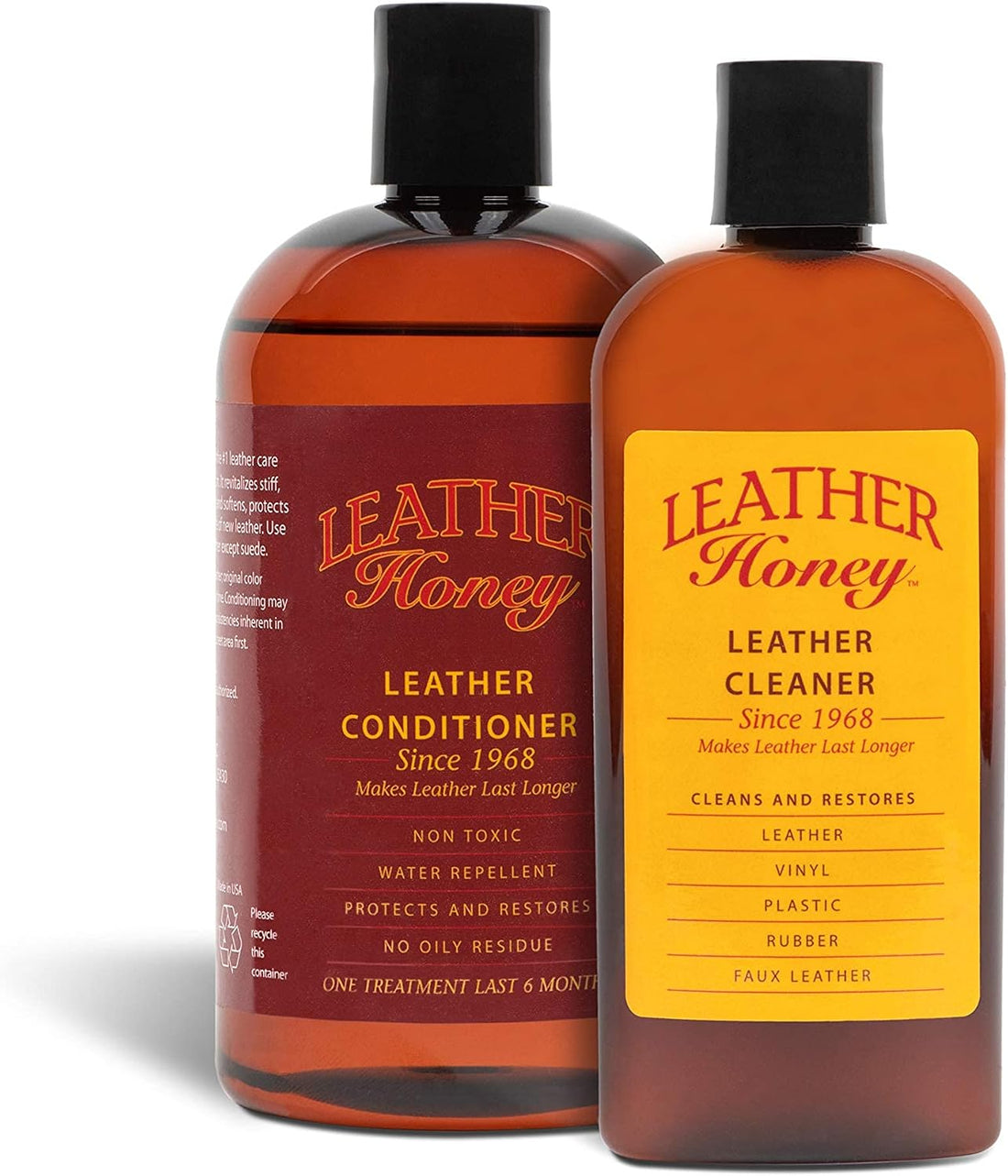 Leather Honey Complete Leather Care Kit Including 8 oz Cleaner and 16