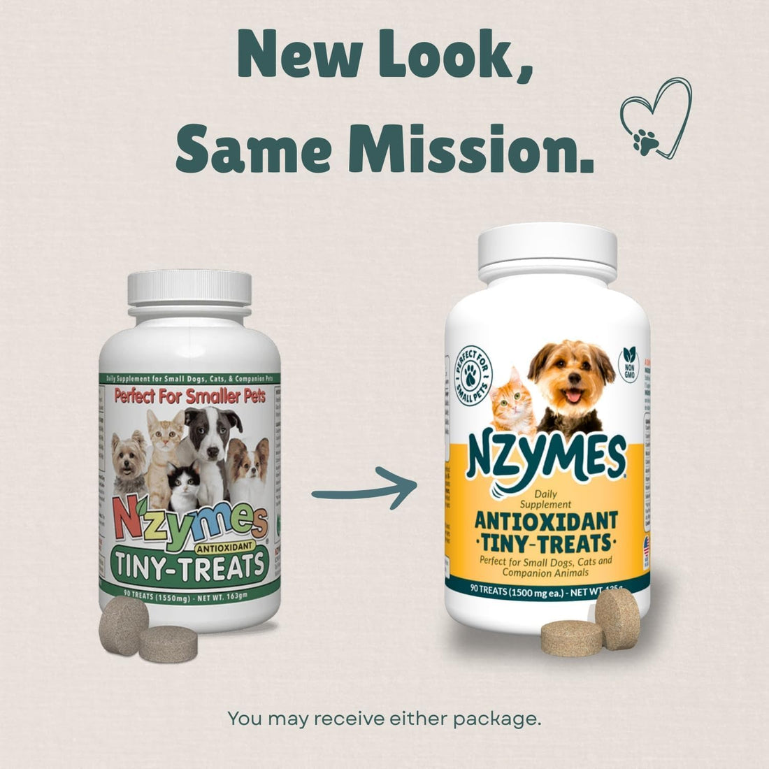 Nzymes Antioxidant Tiny Treats for Small Dogs, Hip & Joint Mobility