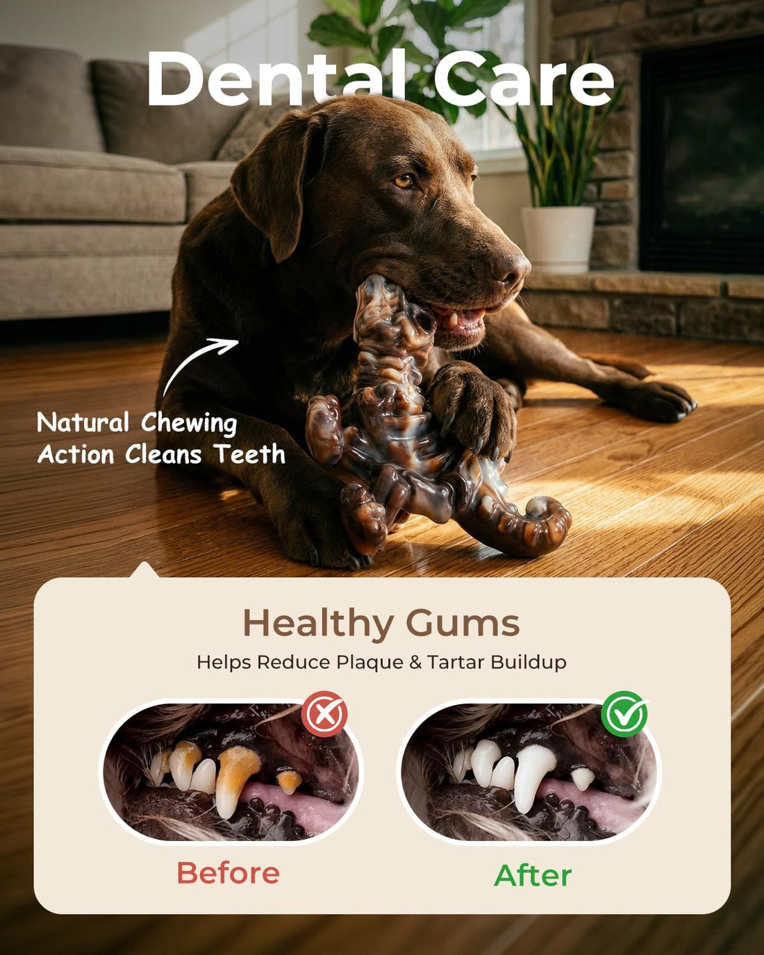 ChienBox DinoBone Dog Toys for Aggressive Chewers