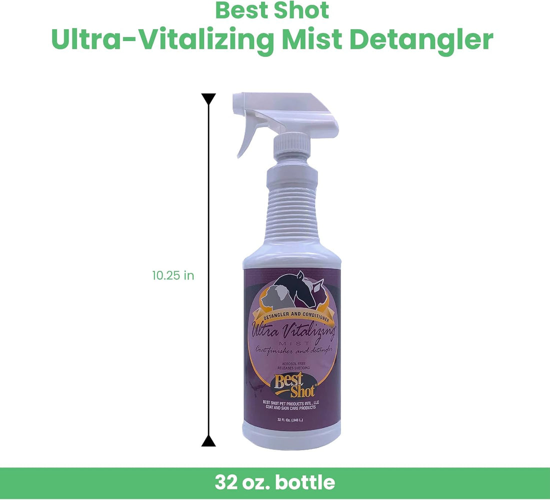 Best Shot Ultra-Vitalizing Mist Detangler and Conditioner with Pet