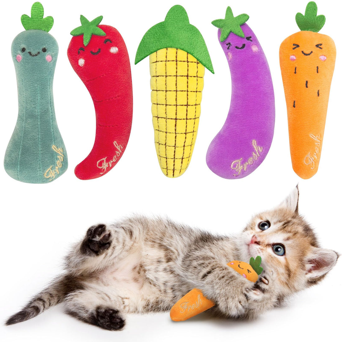 ETEKYER Catnip Cat Toys, 5 Pack