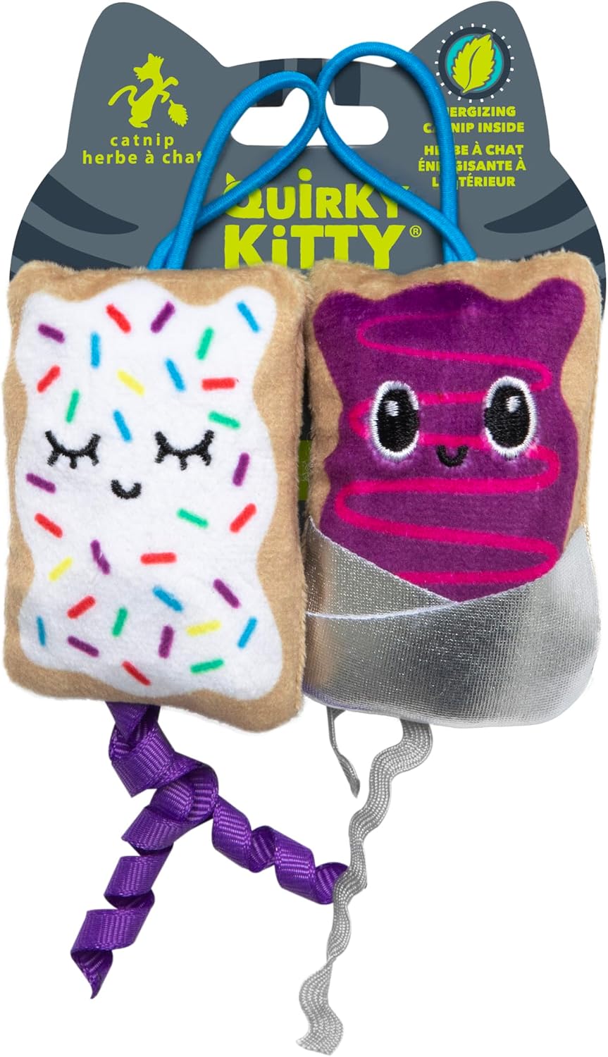 Quirky Kitty Flingin Purr Tarts Catnip Filled Interactive Cat Toys