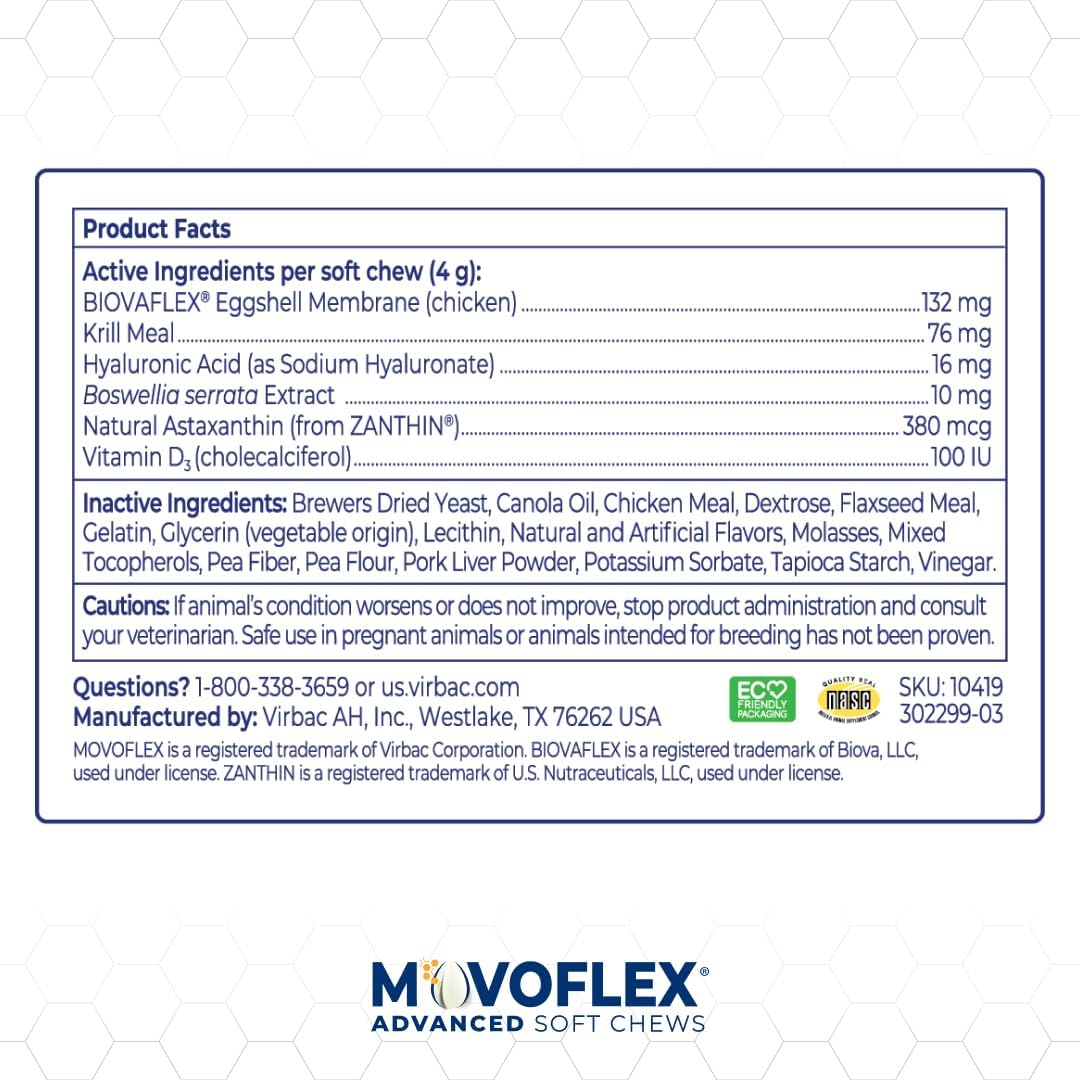 MOVOFLEX Advanced Soft Chews Hip and Joint Support Supplement