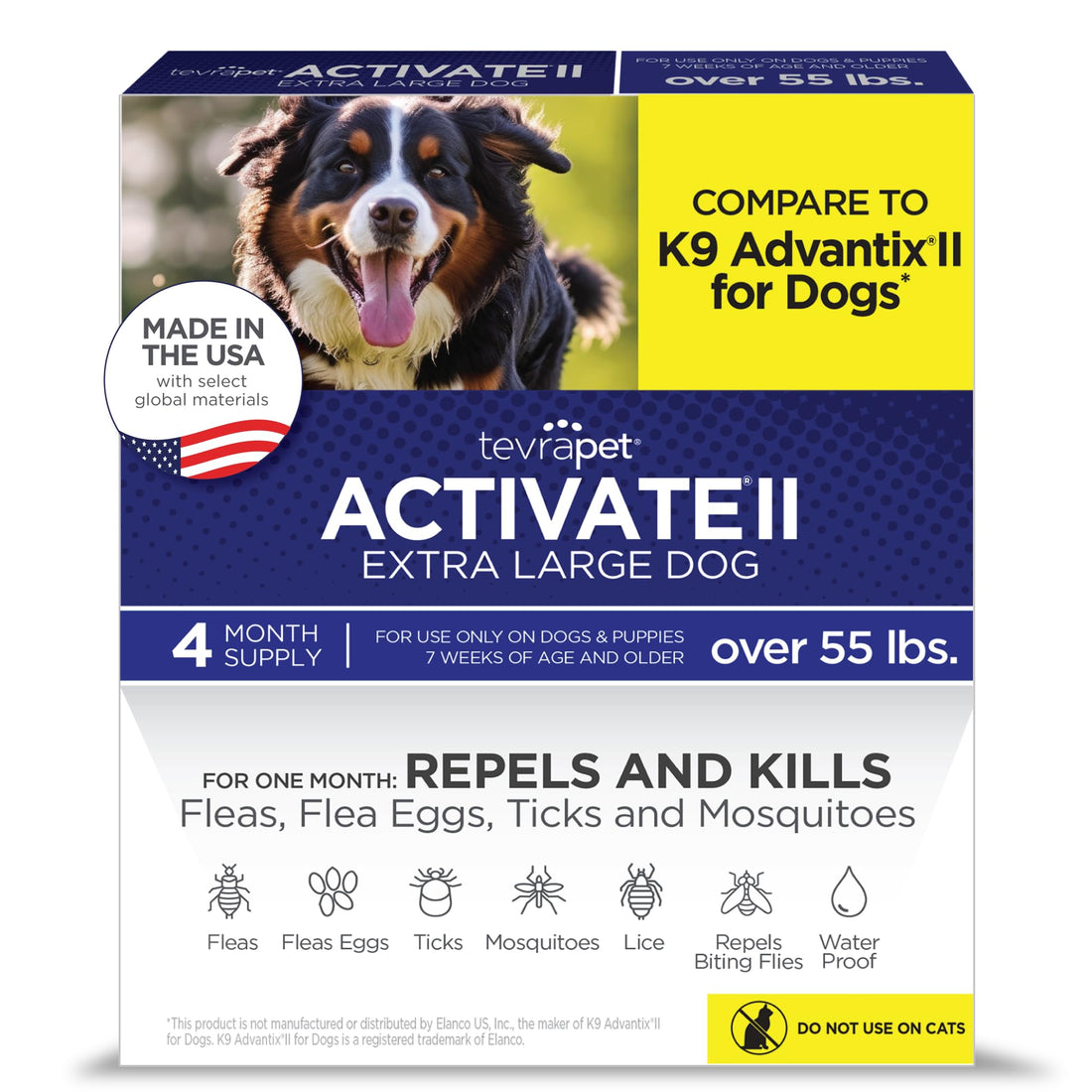 TevraPet Activate II Flea and Tick Prevention for Dogs