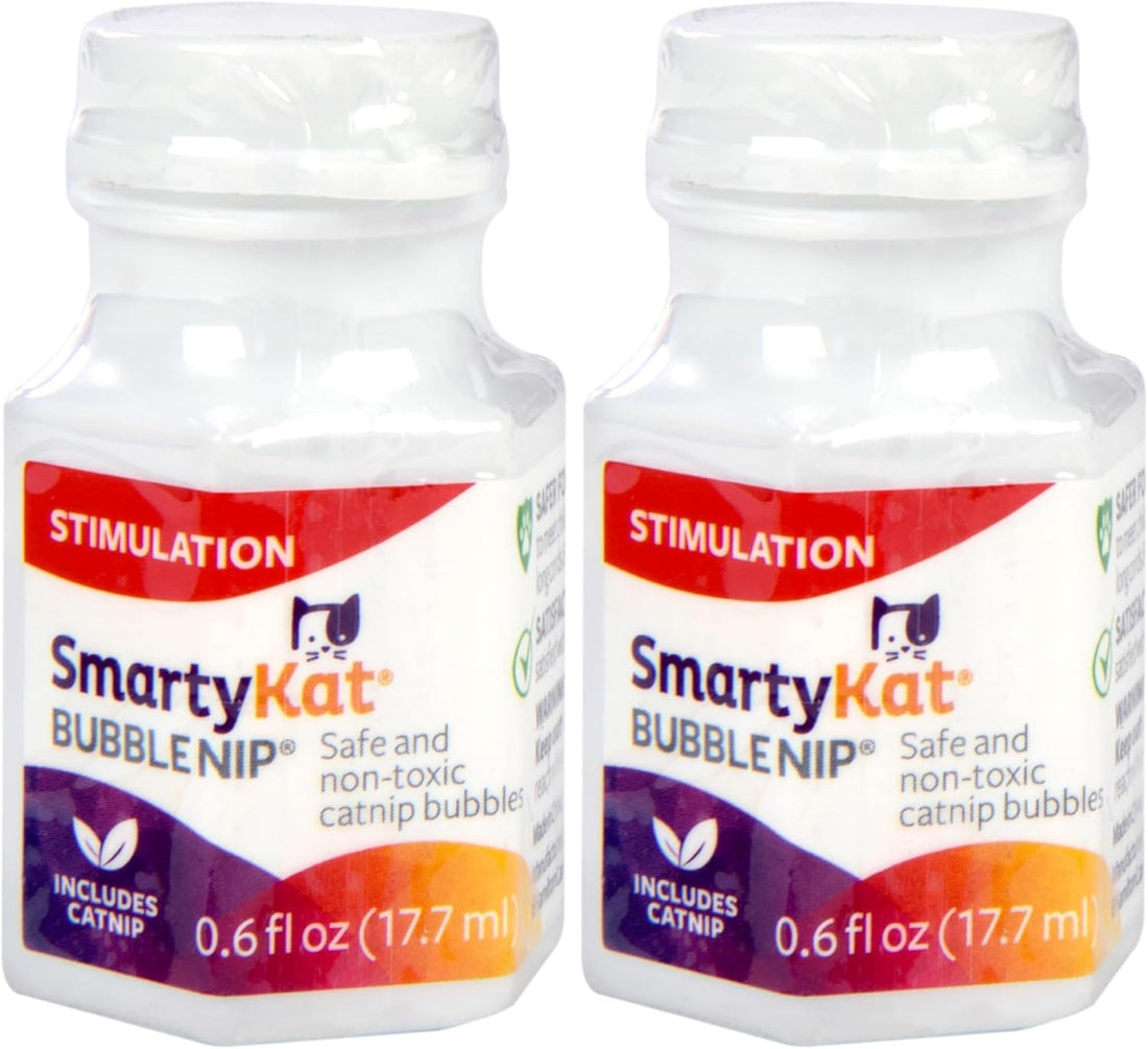 SmartyKat Bubble Nip Catnip Bubbles for Cats & Kittens, Safe for Pets