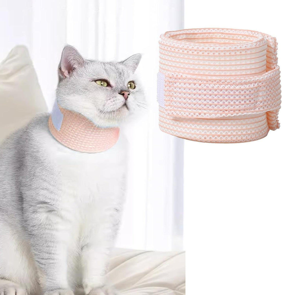 Cat Neck Brace Cover - Breathable Elizabethan Collar for Post-Surgery