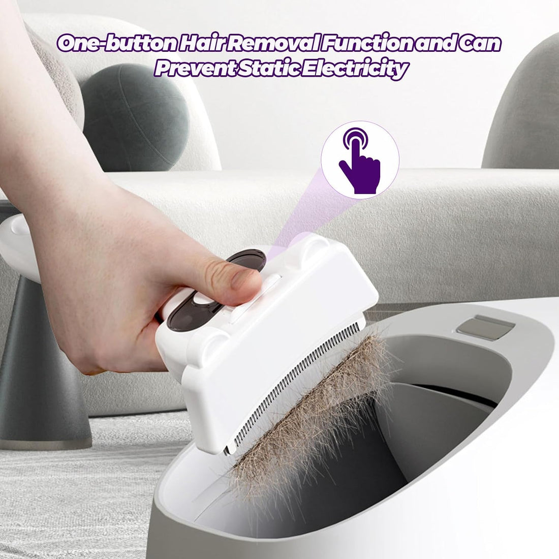 Pepkefir 3 in-1 Cat & Dog Steam Comb for Long Short Hair for Any Size
