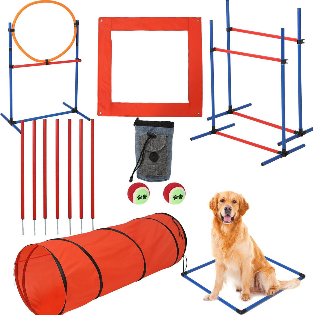 CuisinSmart Dog Agile Course Backyard Set