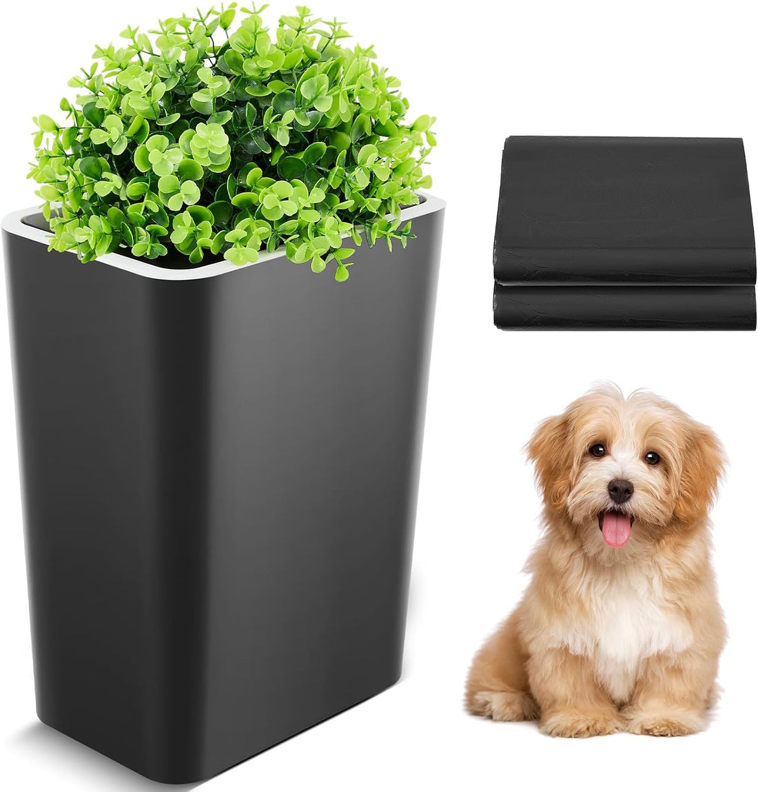 Jingmore Dog Poop Trash Can Outside