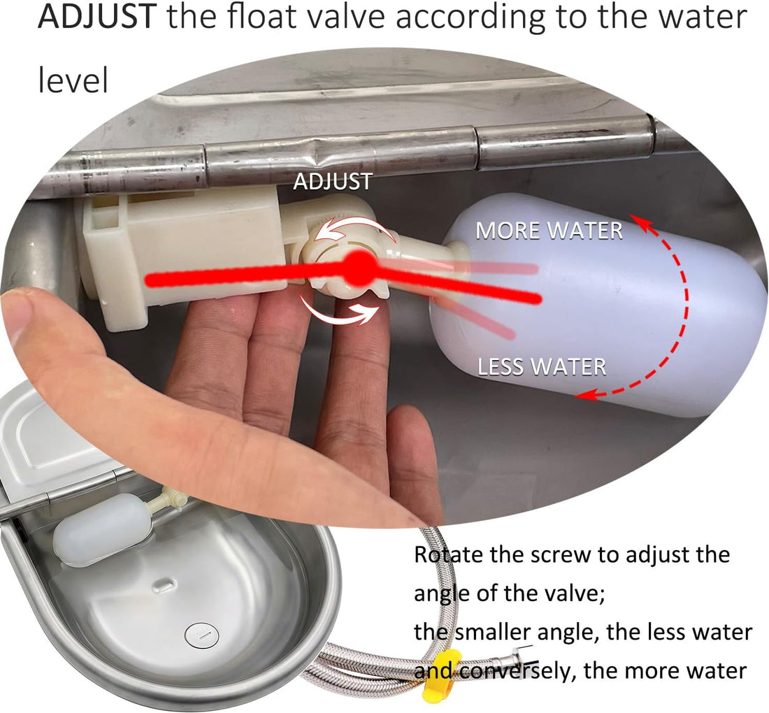 Automatic Water Dispenser Dog Water Bowl 304 Stainless Large Pet
