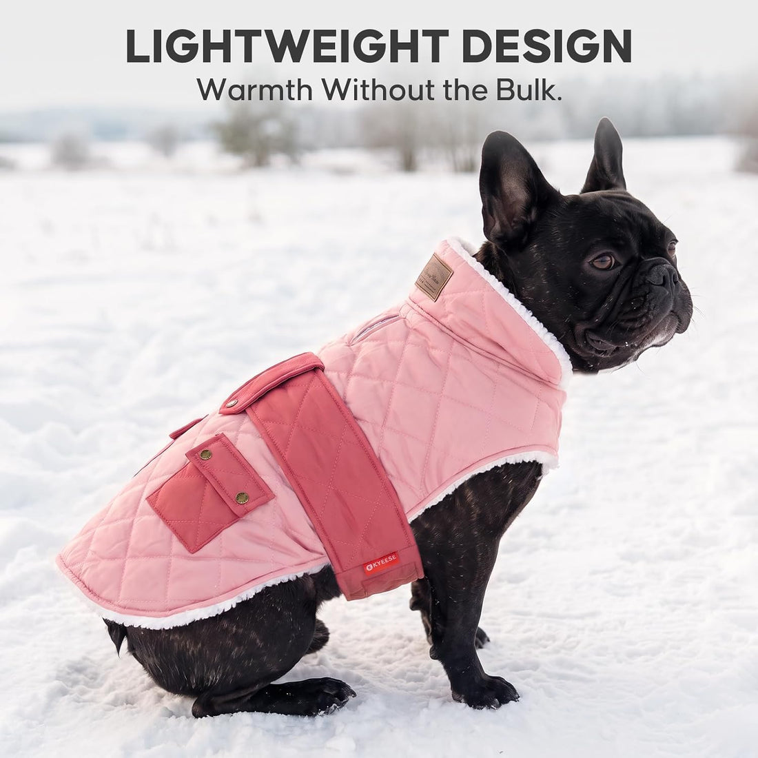 KYEESE Waterproof & Windproof Dog Coat for Small Dogs Puffer Jacket