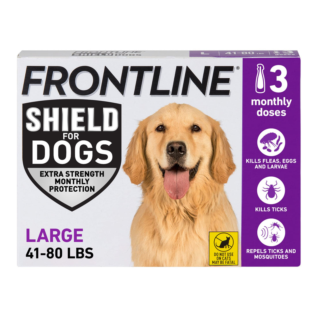 FRONTLINE Shield Flea & Tick Treatment for Large Dogs 41-80 lbs.