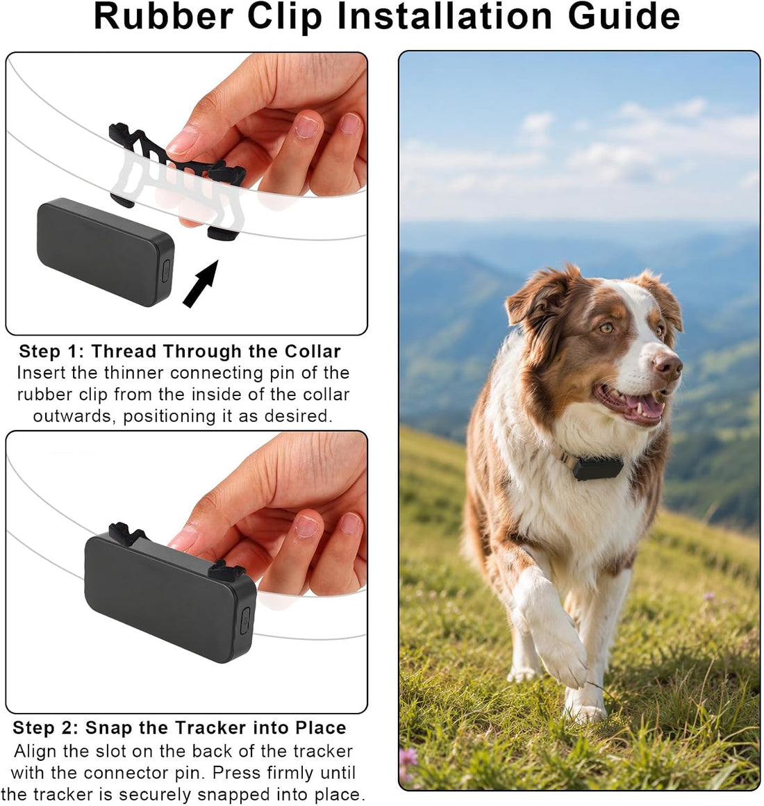 XIHIRCD 4pcs GPS Dog Tracker Clip Mount Replacement Accessories