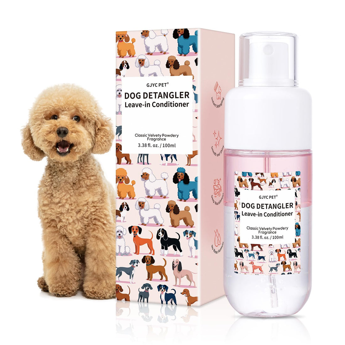 Dog Detangler & Dematting Spray - Leave-in Conditioner
