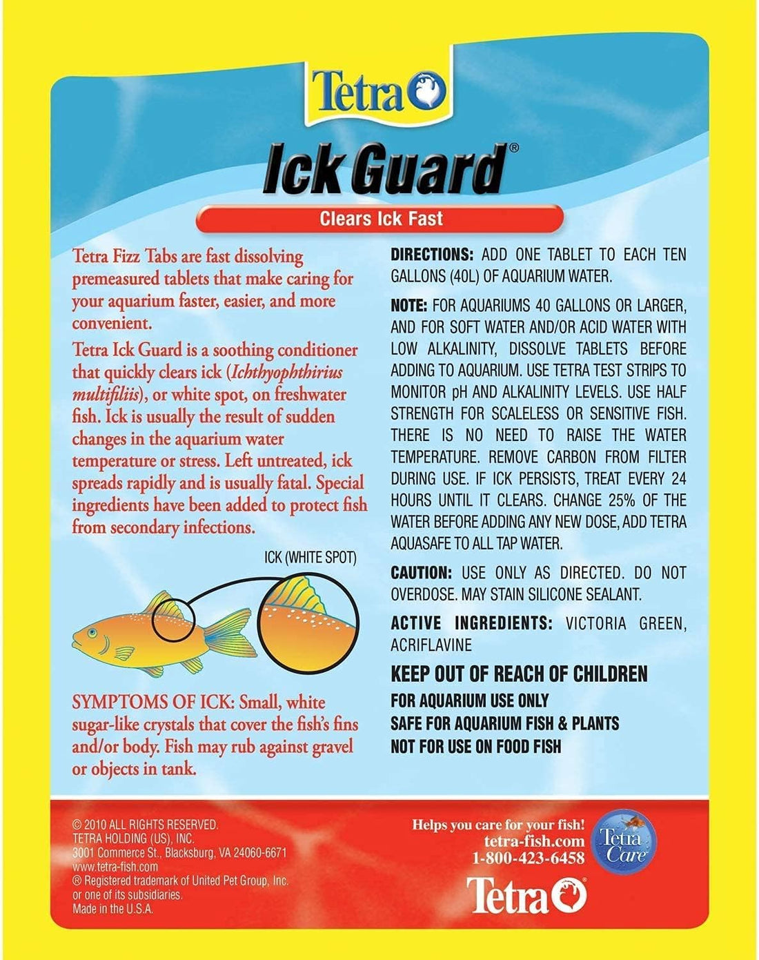 Tetra Ick Guard Tablets - 24 Total (3 Packs of 8)