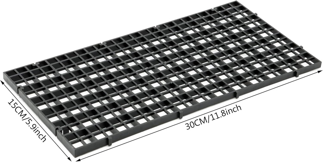 ALEGI Aquarium Plastic Grid Divider Tray Egg Crate, 2 Pcs L