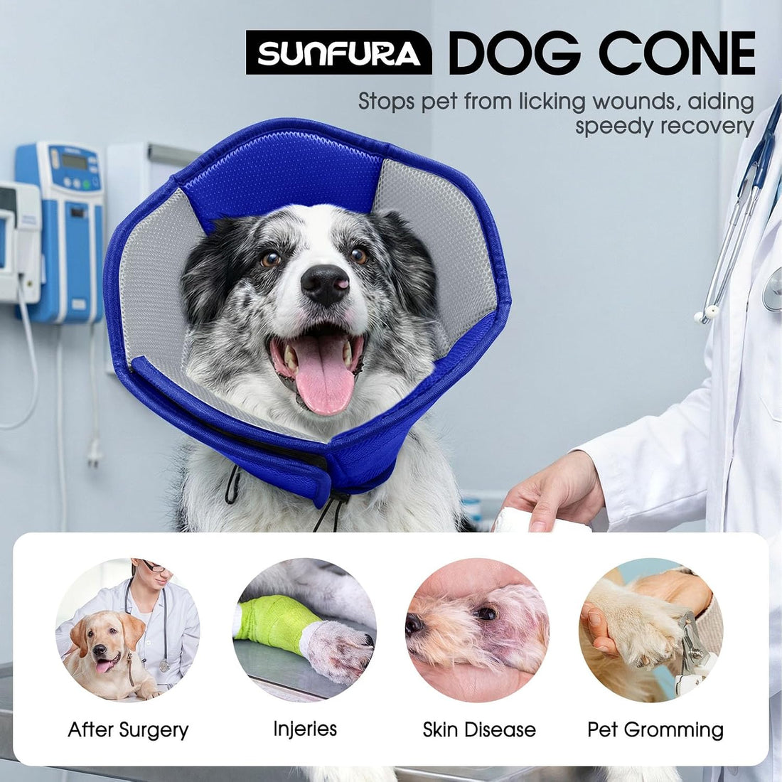 Dog Cone Soft Cone for Dogs to Stop Licking