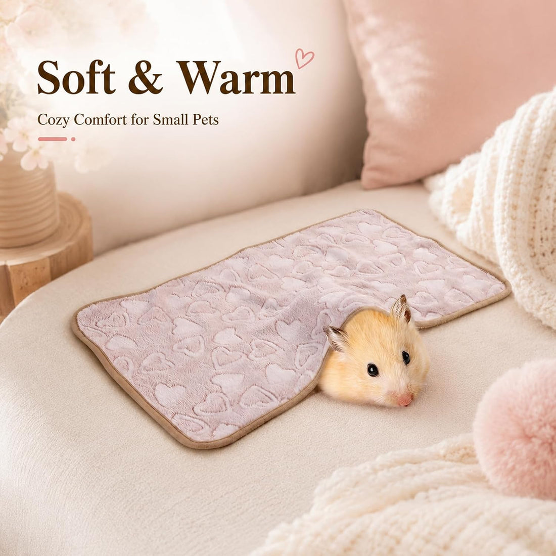 Grddaef Guinea Pig Fleece Blankets 6 Pieces Waterproof & Washable