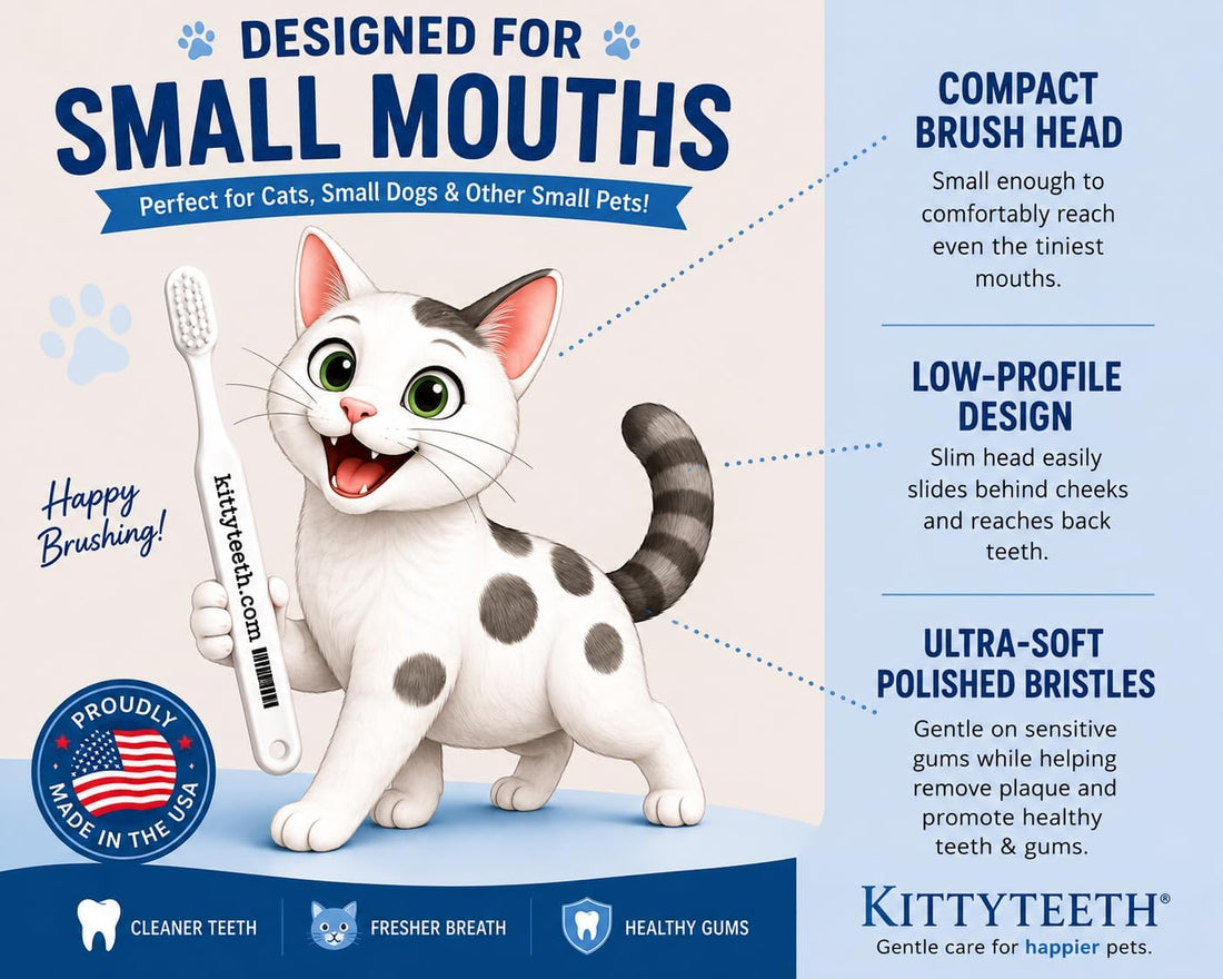 Kittyteeth Cat & Dog Toothbrush - Made in The USA