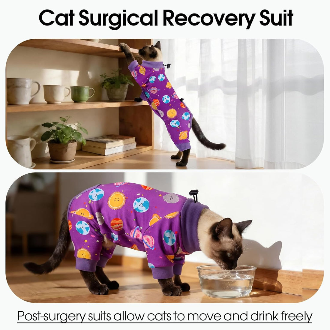 Cat Hair Control Suit with Sticky Fabric, Breathable Recovery Suit