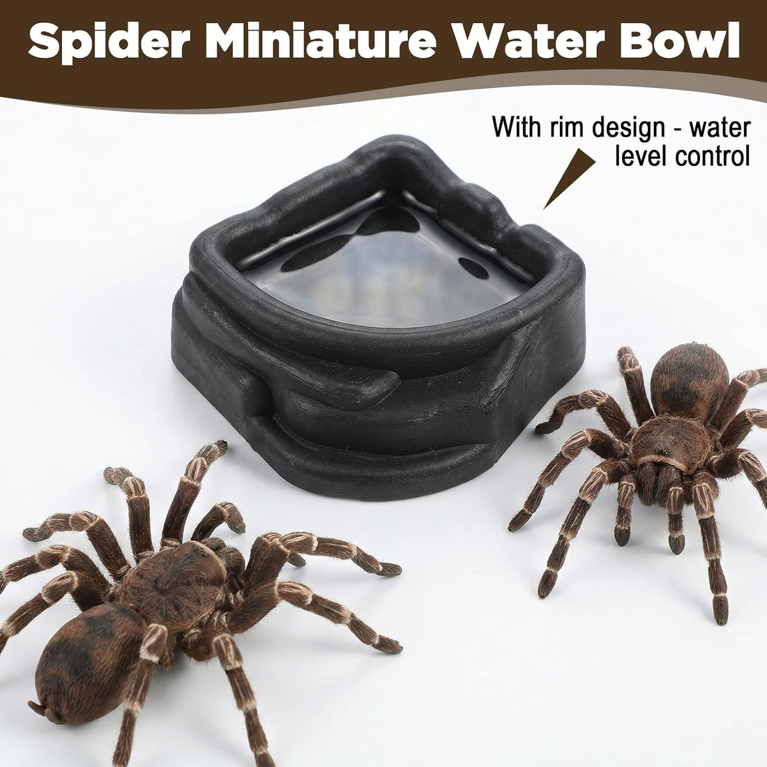 6 Pcs Spider Micro Water Bowls, Tarantula Enclosure Accessories