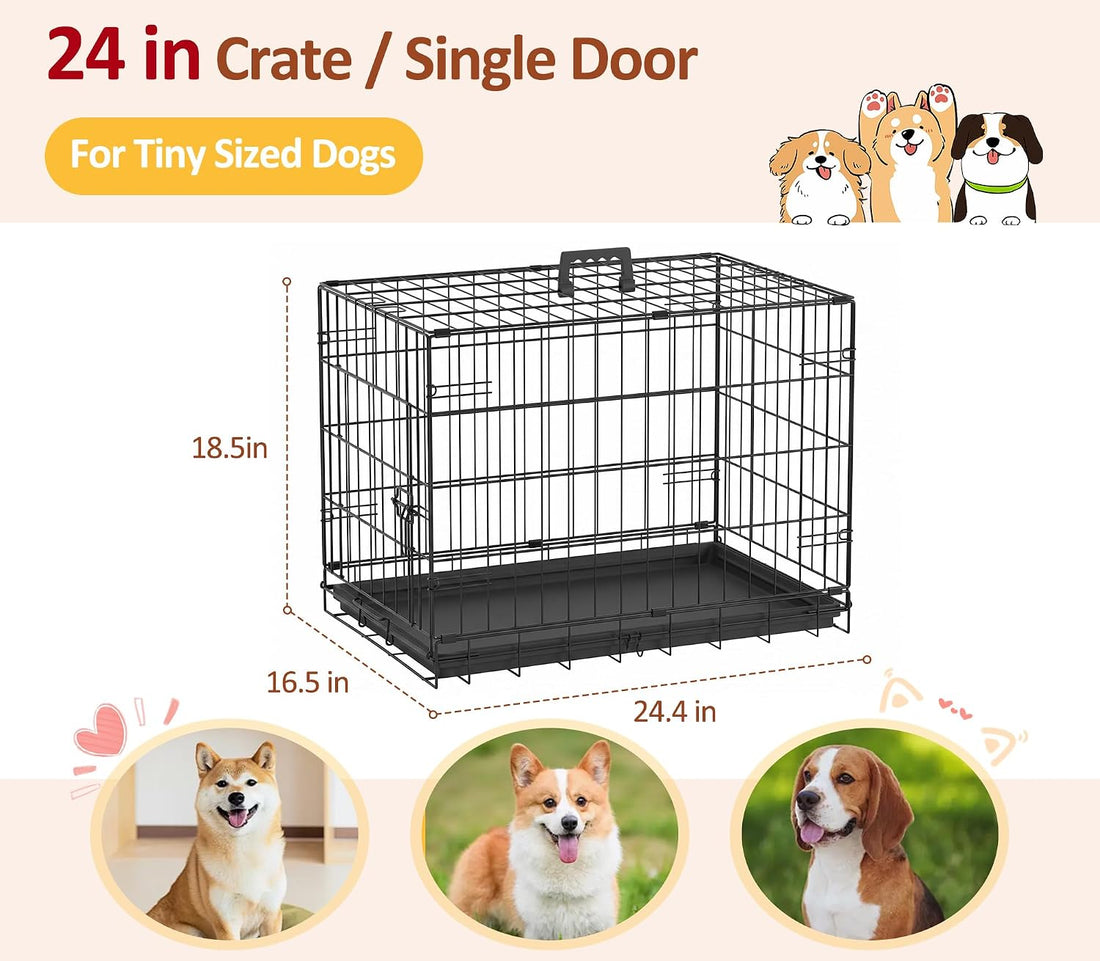 Portable Single Door Dog Crate
