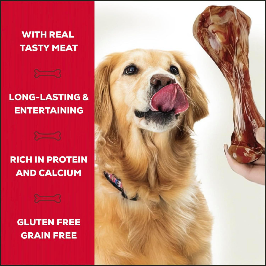Country Kitchen Genuine Serrano Half Ham Bones, for Breeds 20 lbs & Up