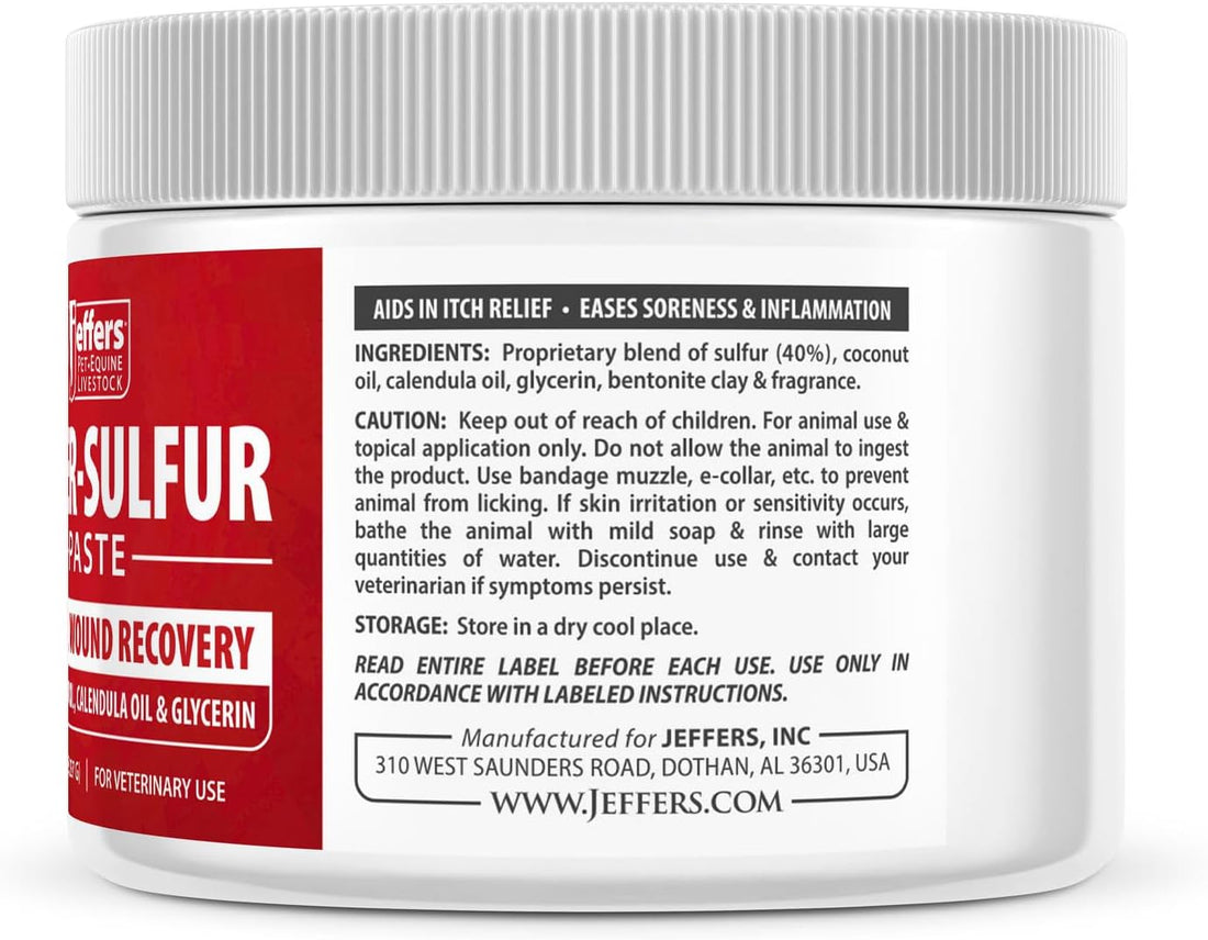 Jeffers Super Sulfur Natural Healing Paste for Dogs