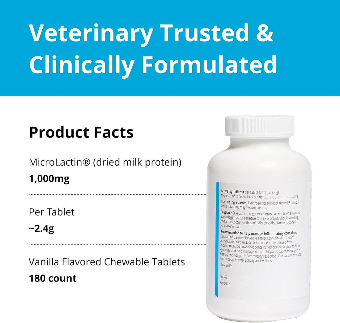 PRN Pharmacal Duralactin Canine Chewable Tablets, Vanilla