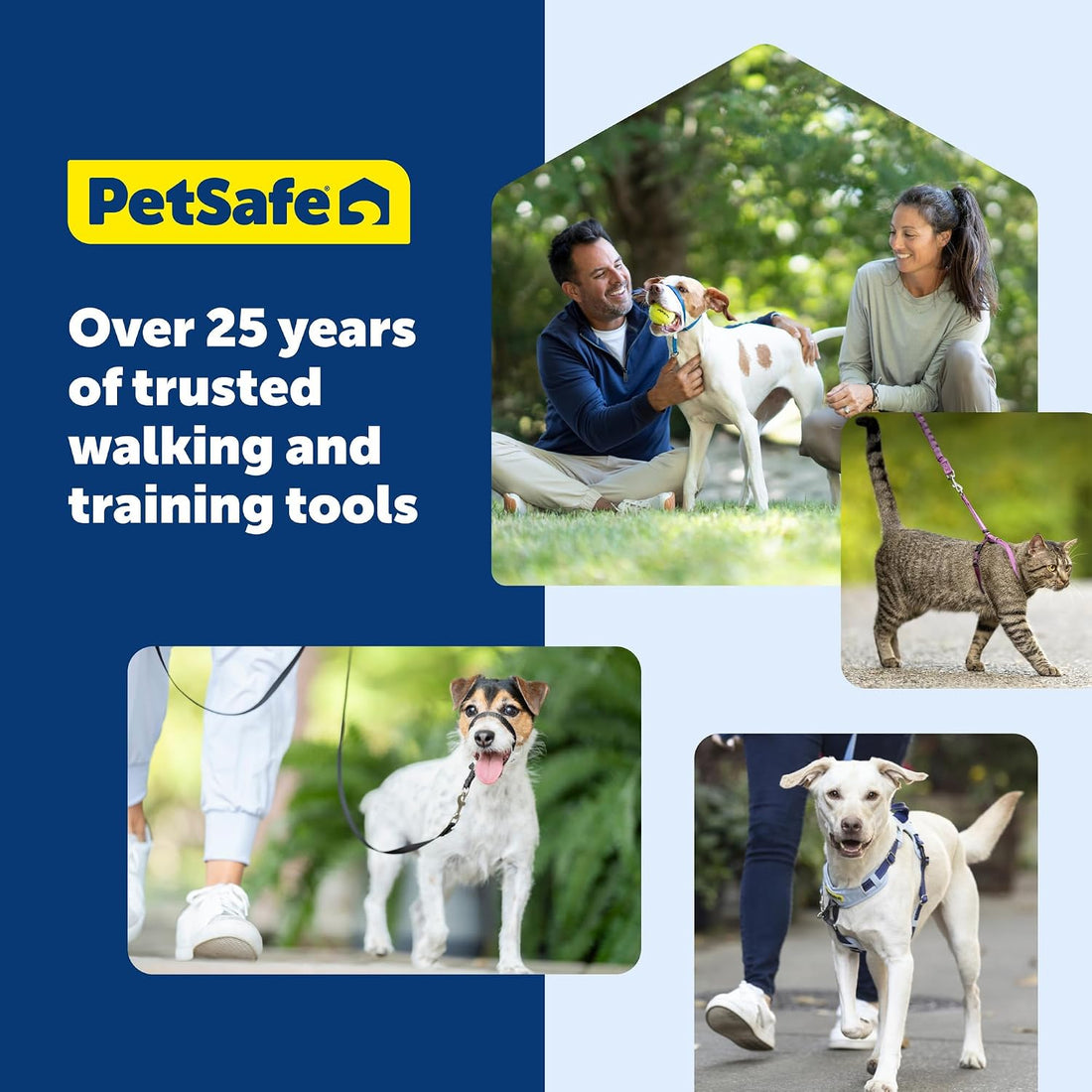 PetSafe 3 in 1 No-Pull Dog Harness for Medium Dogs - Walk