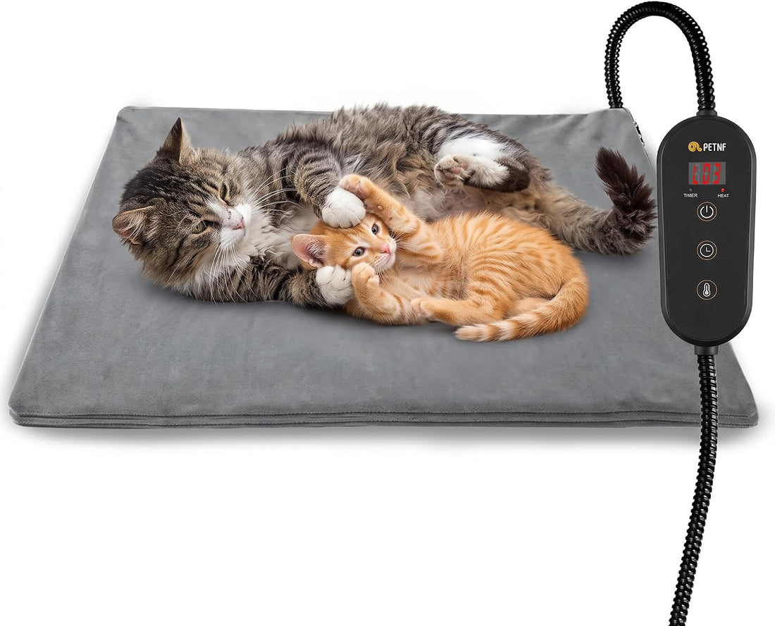 PETNF Outdoor Heated Pet Pad with Adjustable Temperature Control Box