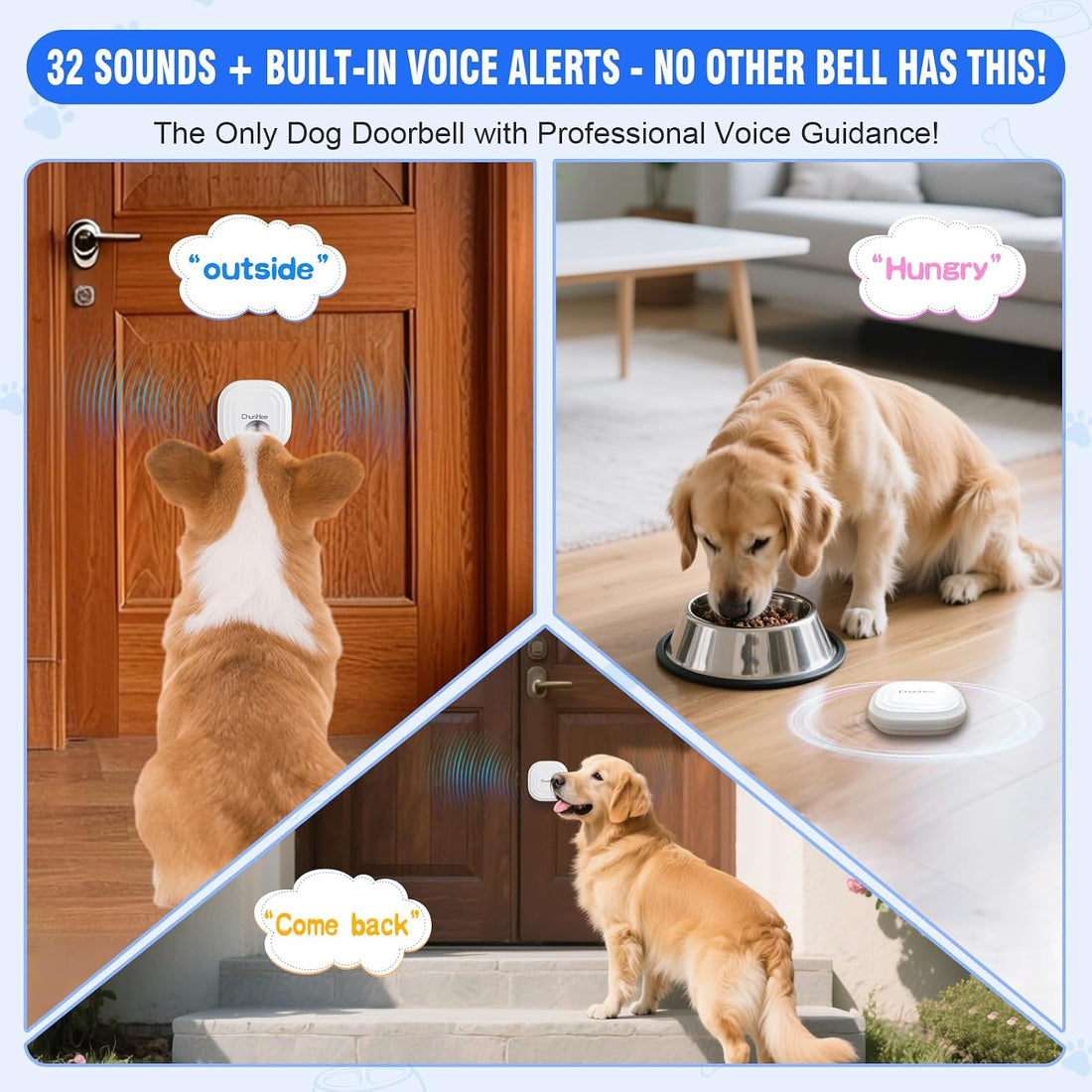 ChunHee Dog Door Bell for Potty Training