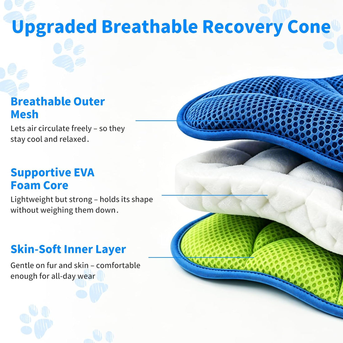 Soft Dog Cone Collar to Stop Licking, Recovery Collar After Surgery