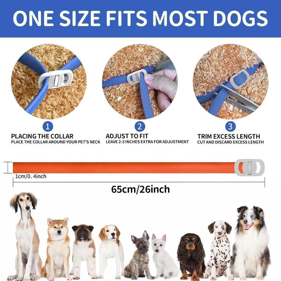 Dog Flea and Tick Collar 4 Pack
