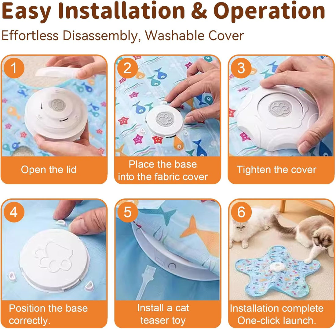 Interactive Touch Activated Hide and Seek Cat Toys for Indoor Cats